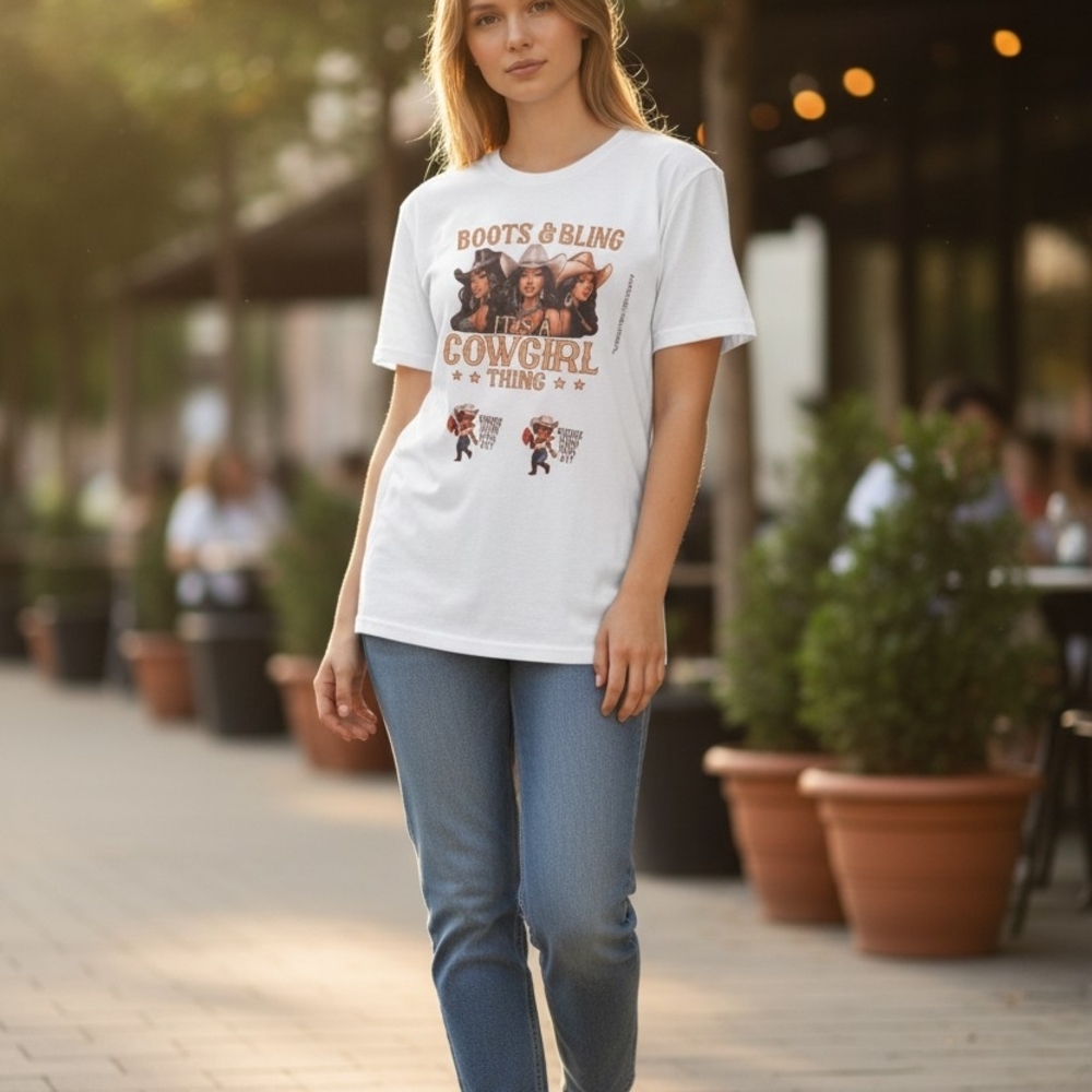 Women's White Graphic Tee